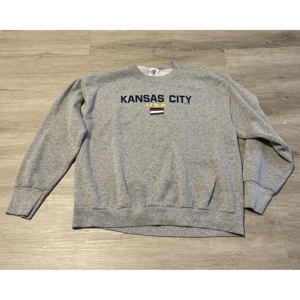 Vintage Kansas City USA Gray Sweatshirt Crewneck